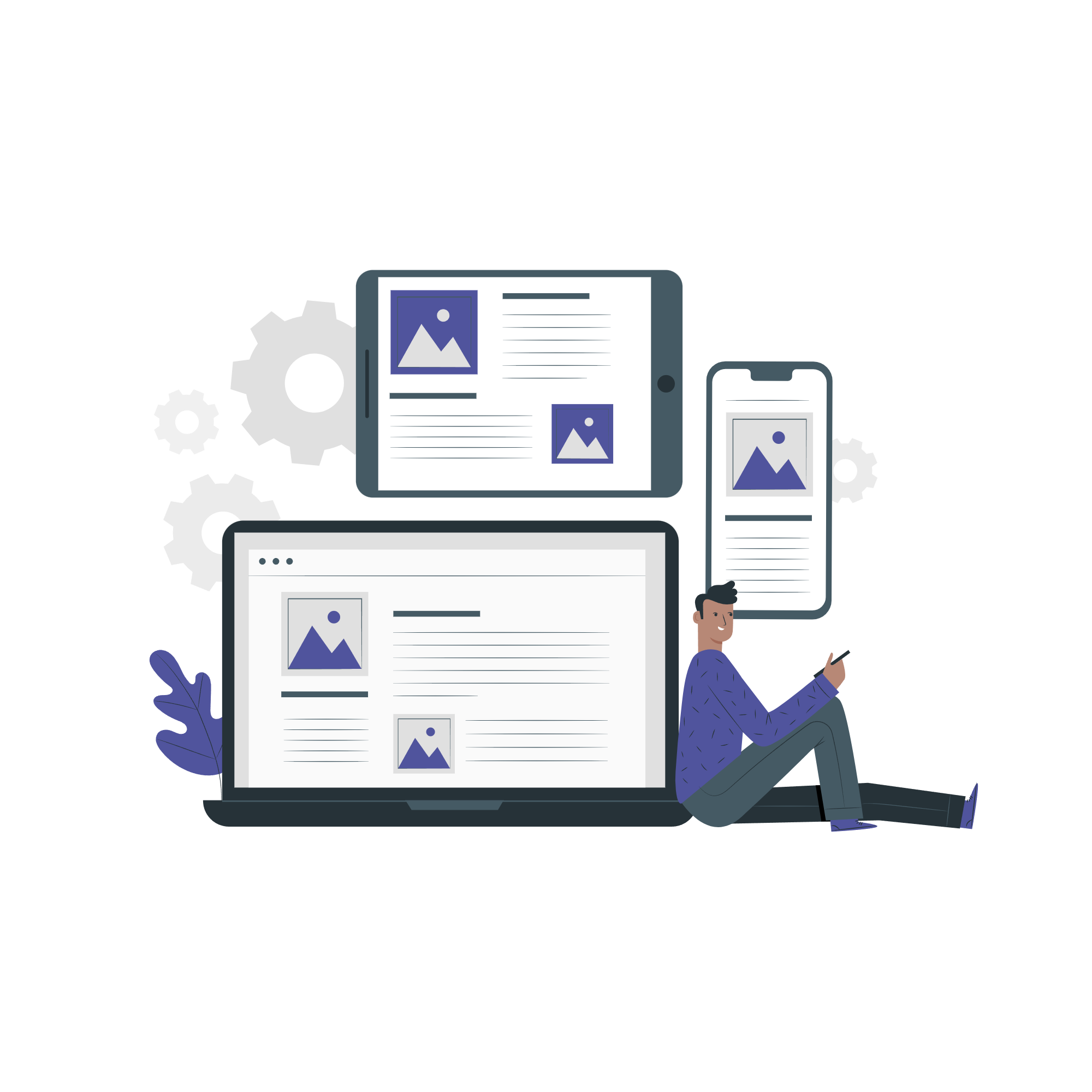 Illustration showing Digital Workplace